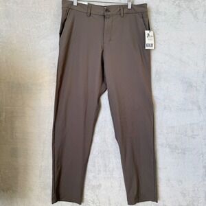 Kolby Keep Cool Stretch Trouser Mens‎ 33x31 Brown Quick Dry Performance Golf NEW